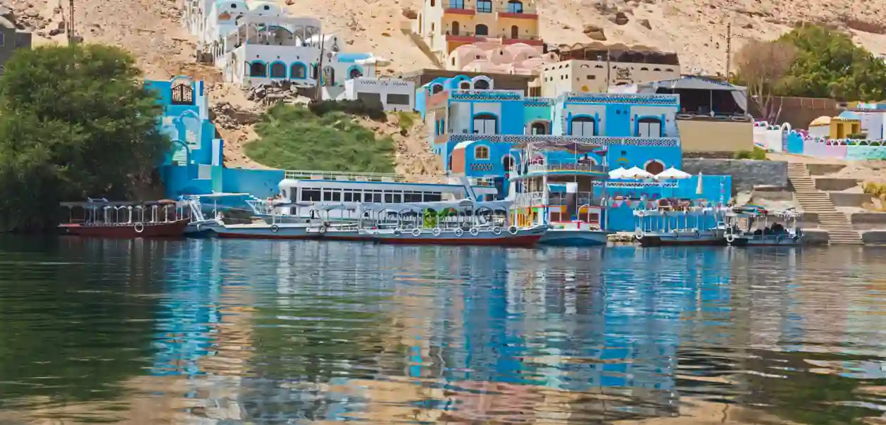 Aswan, Nubian village ved elvebredden