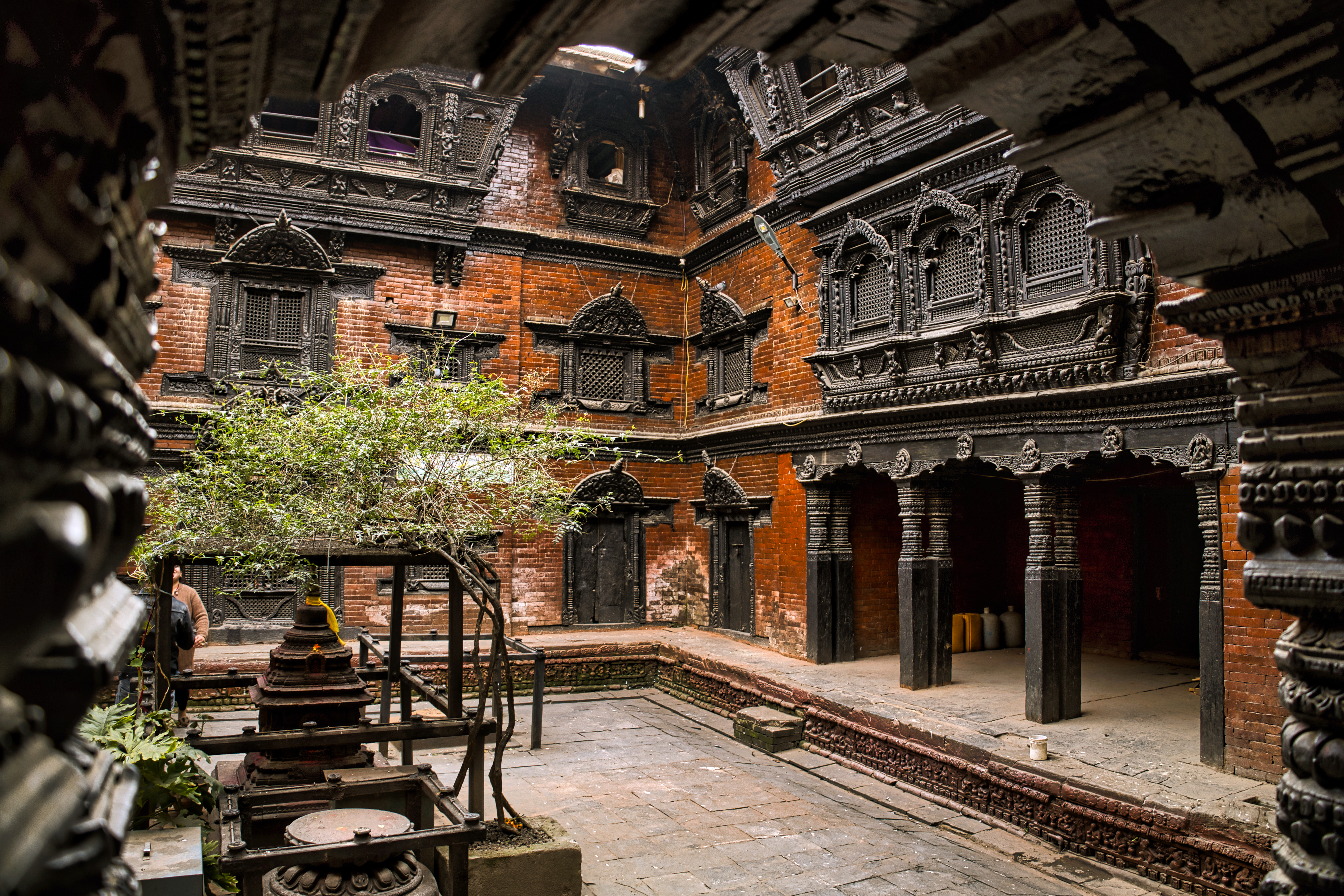 Den levende gudinnes hus i Katmandu