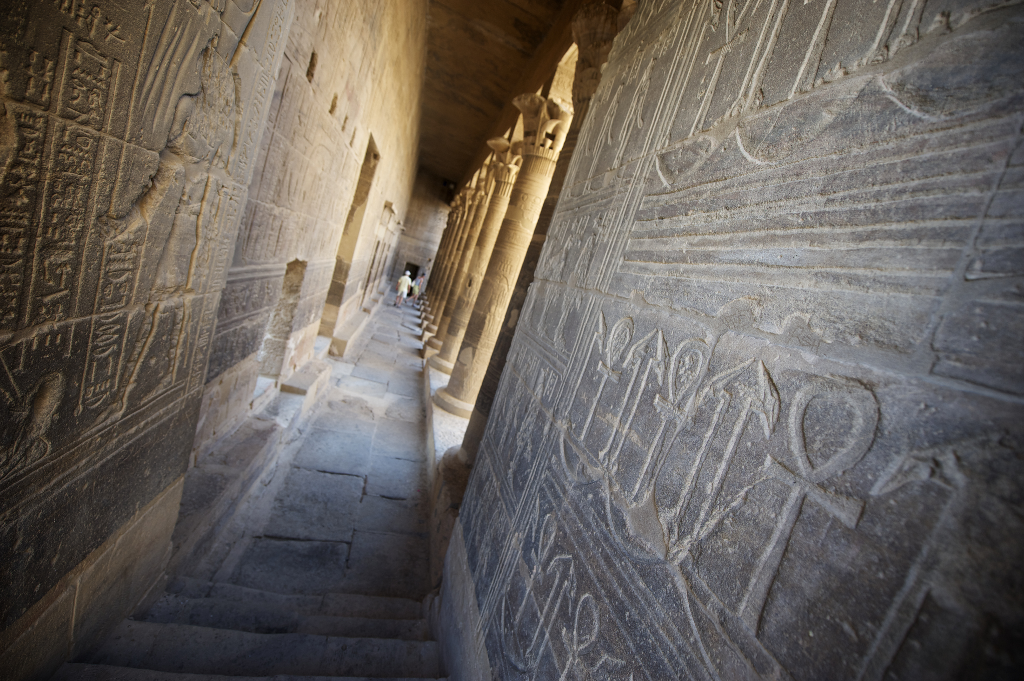 Egyptiske hieroglyffer i Philea-tempelet