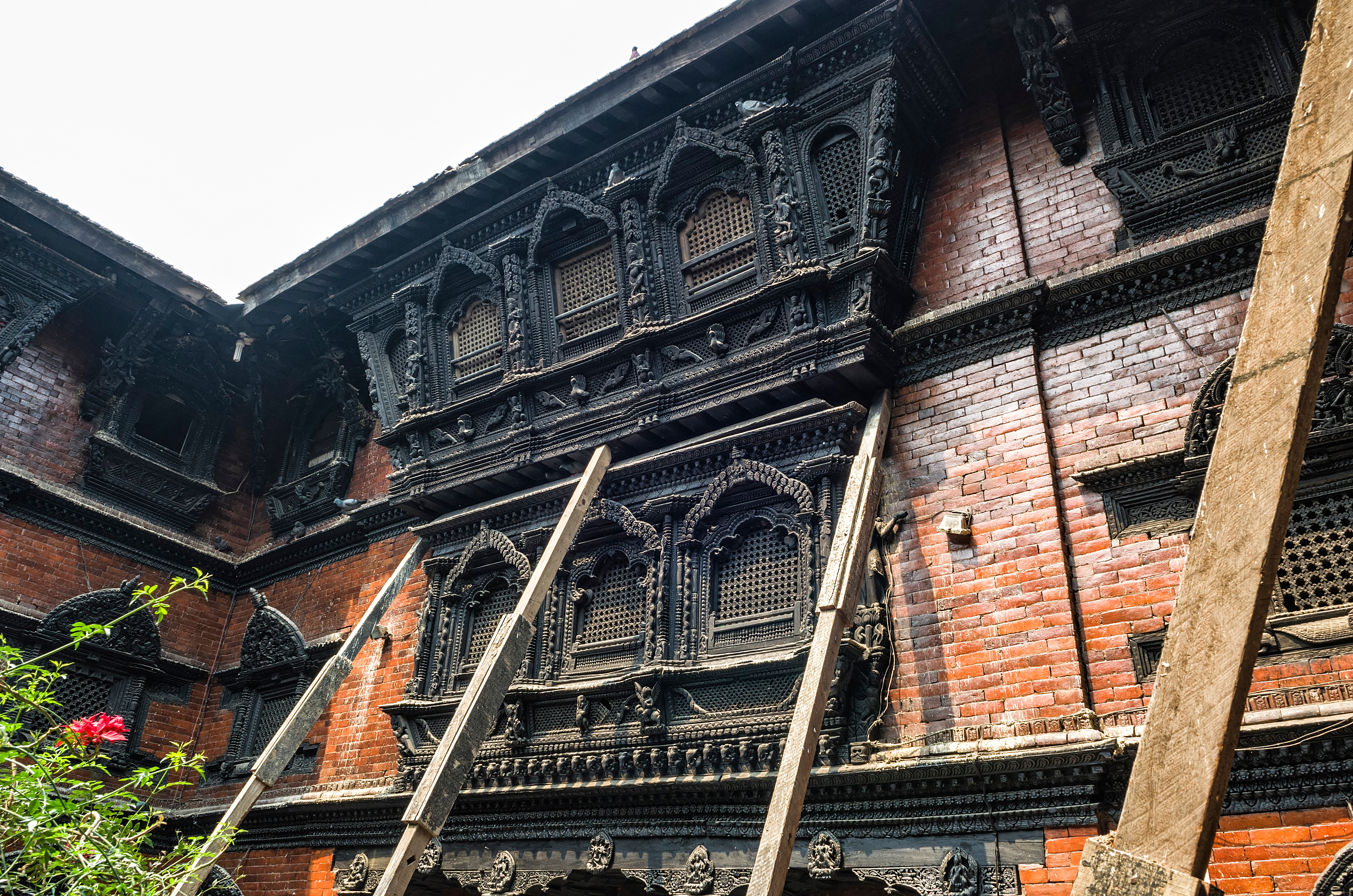 Den levende gudinnes hus i Katmandu