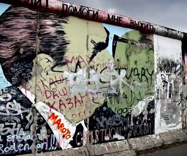En del av Berlinmuren