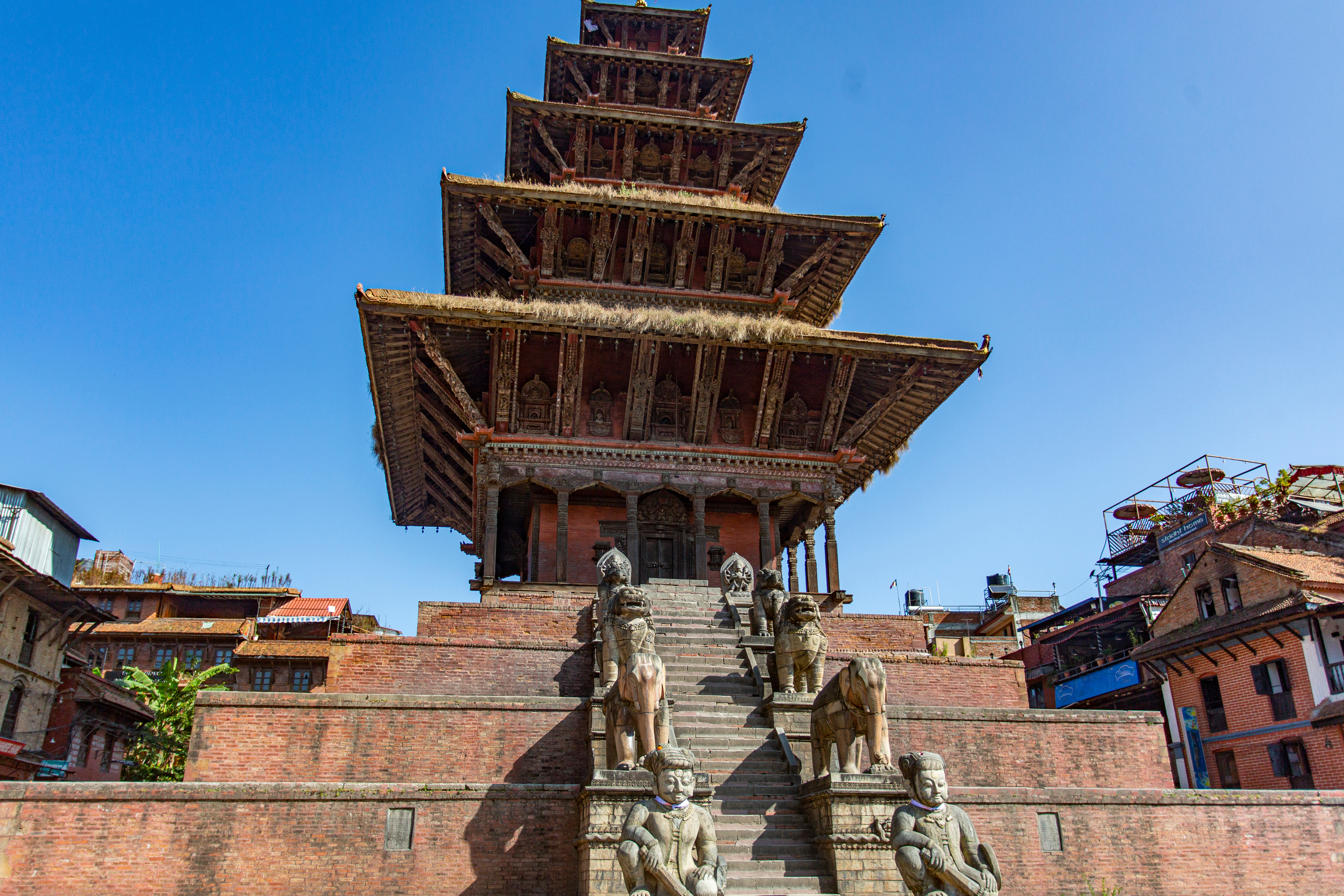 Nyatapola tempel i Bhaktapur, Katmandu
