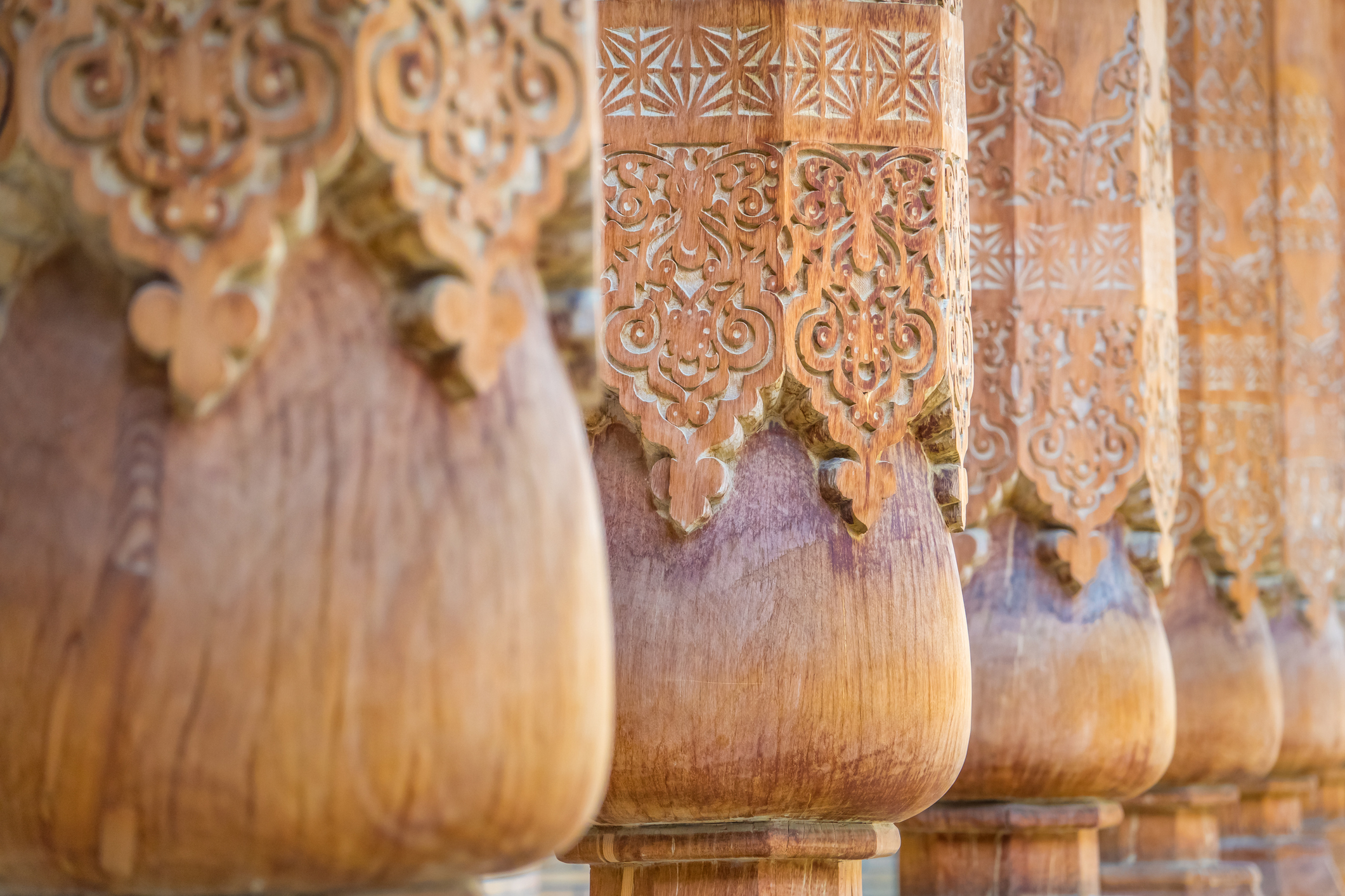 Treutskjæringer på Hazrat Imam Moskeen i Tasjkent