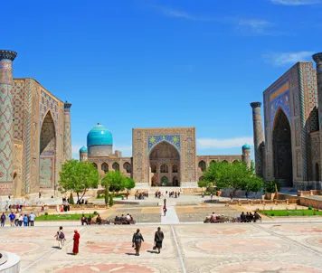 Registan-plassen i Samarkand