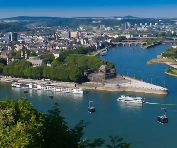 Deutches Eck (Det tyske hjørnet) i Koblenz