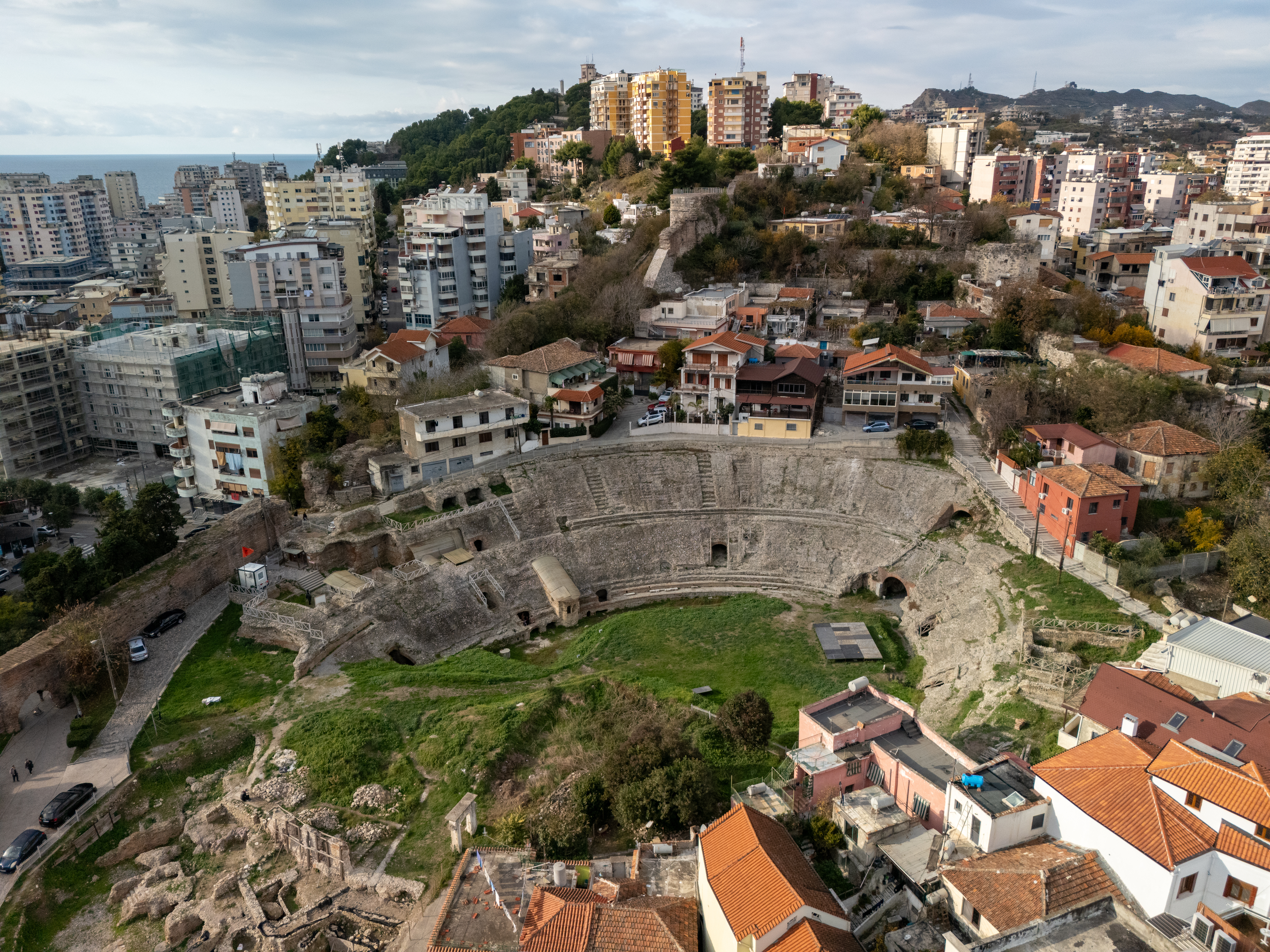Et romersk amfiteater i Durrës
