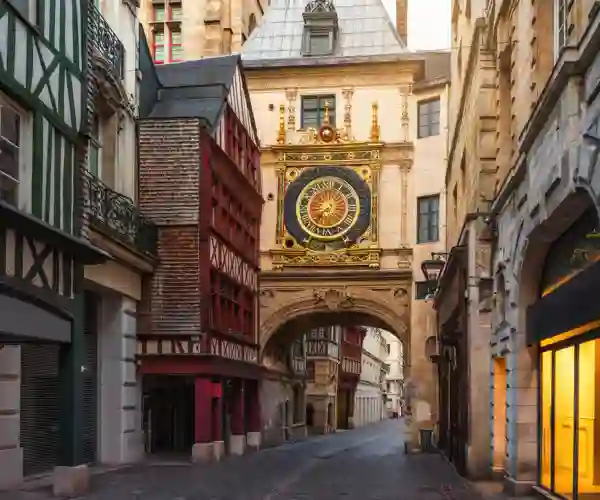 Klokkeporten Gros-Horloge i Rouen