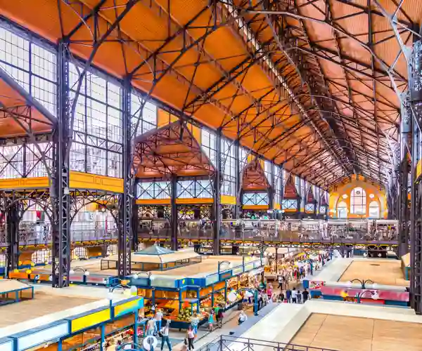Market hall i Budapest, Ungarn