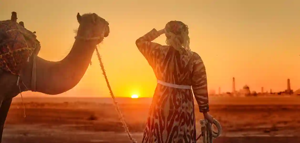 Karavane på vei mot Khiva